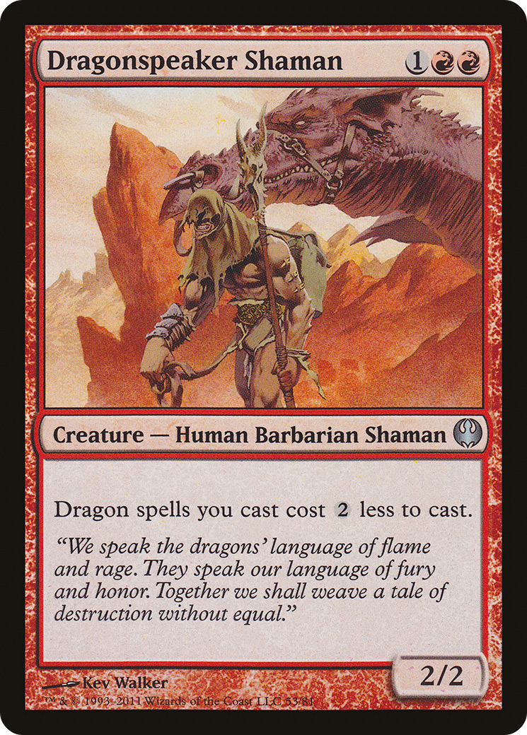 Dragonspeaker Shaman (DDG-053) [Duel Decks: Knights vs. Dragons]