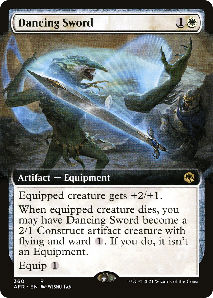 Dancing Sword (AFR-360) [Adventures in the Forgotten Realms]: (Extended Art) Foil