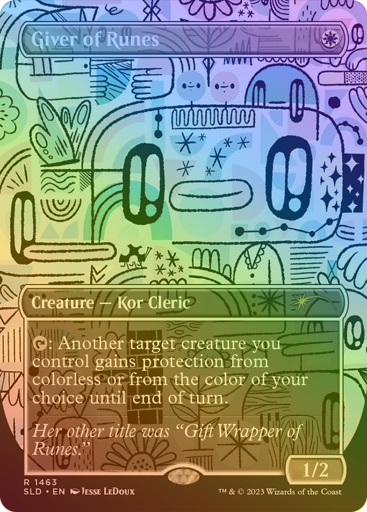 Giver of Runes (SLD-1463★) [Secret Lair Drop] (Borderless) Foil