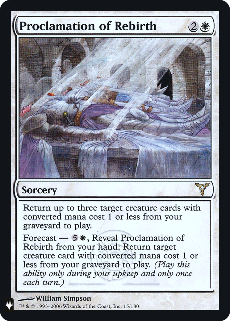Proclamation of Rebirth (LIST-DIS-15) [The List] Foil