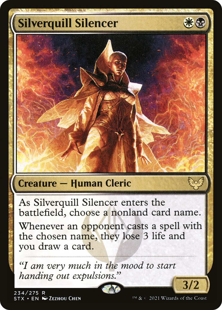 Silverquill Silencer (STX-234) [Strixhaven: School of Mages] Foil