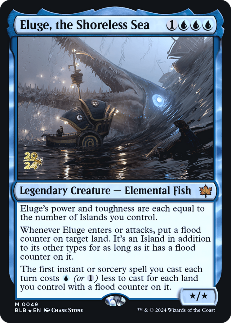 Eluge, the Shoreless Sea (PRE-49S) [Bloomburrow Promos] Foil