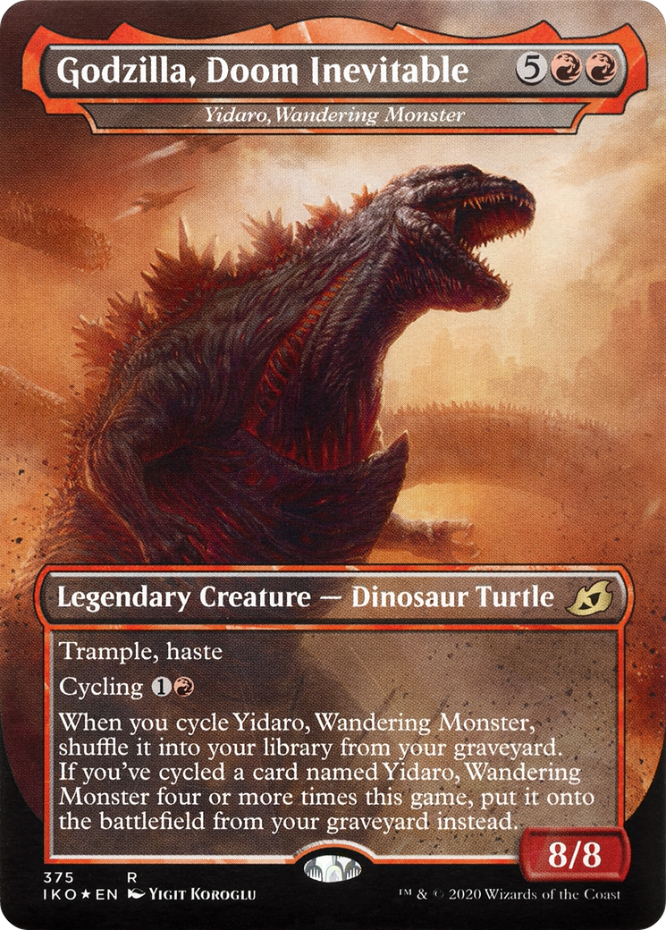 Yidaro, Wandering Monster (IKO-375) [Ikoria: Lair of Behemoths] / Godzilla, Doom Inevitable (Borderless) Foil