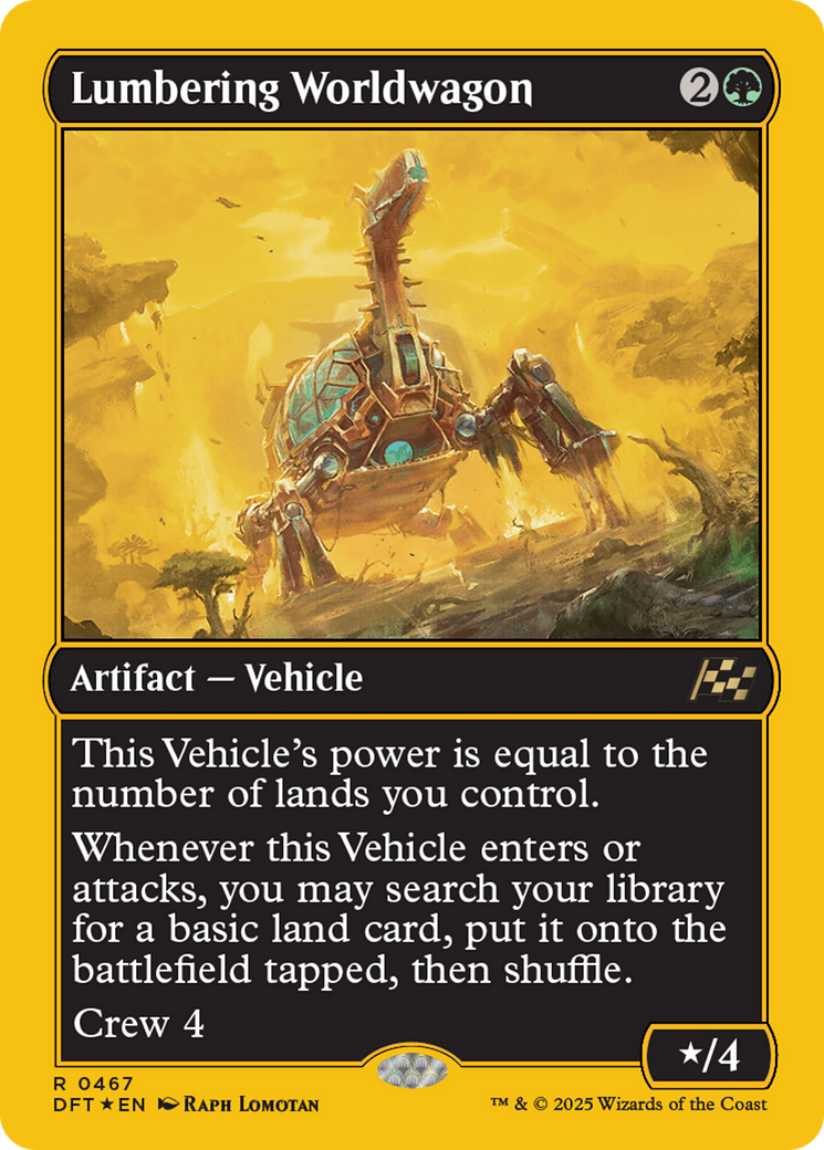 Lumbering Worldwagon (DFT-467) [Aetherdrift] Foil