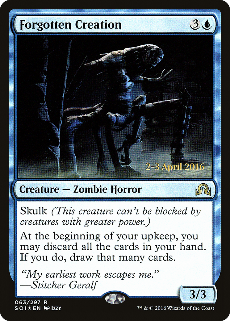 Forgotten Creation (PRE-63S) [Shadows over Innistrad Promos] Foil