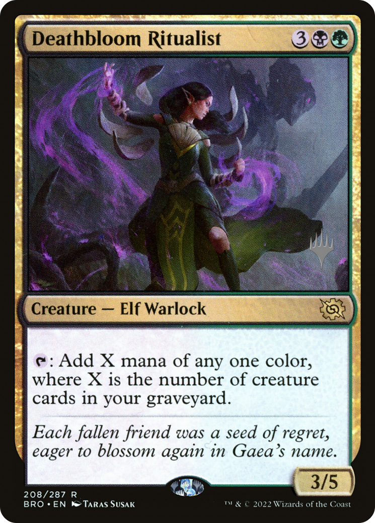 Deathbloom Ritualist (PPBRO-208) [Promo Pack: The Brothers' War Promos]