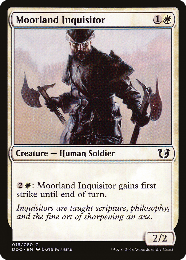 Moorland Inquisitor (DDQ-016) [Duel Decks: Blessed vs. Cursed]