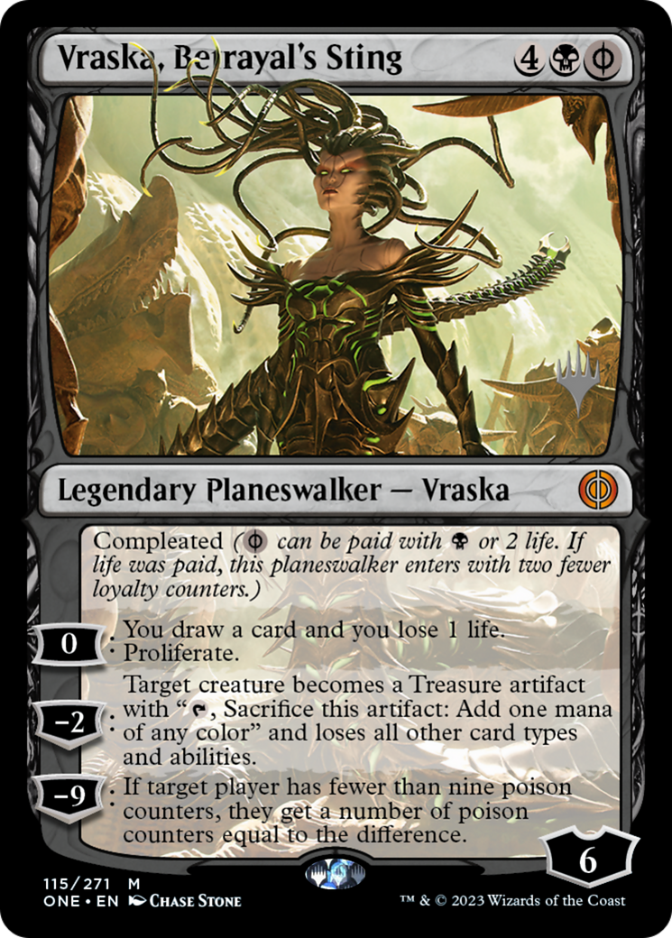 Vraska, Betrayal's Sting (PPONE-115P) [Phyrexia: All Will Be One Promos]