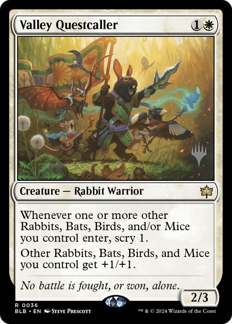 Valley Questcaller (PPBLB-36P) [Bloomburrow Promos]