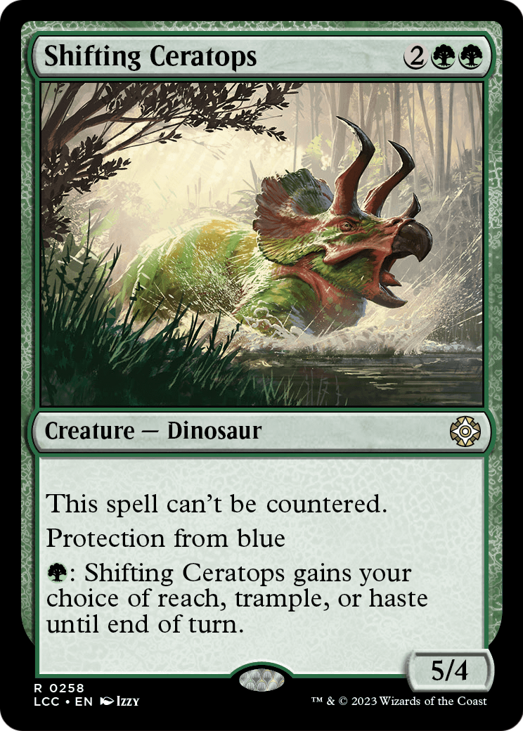 Shifting Ceratops (LCC-258) [The Lost Caverns of Ixalan Commander]