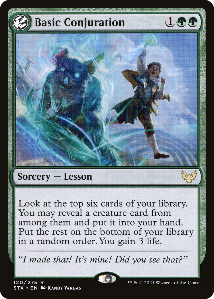 Basic Conjuration (STX-120) [Strixhaven: School of Mages]: (lesson)