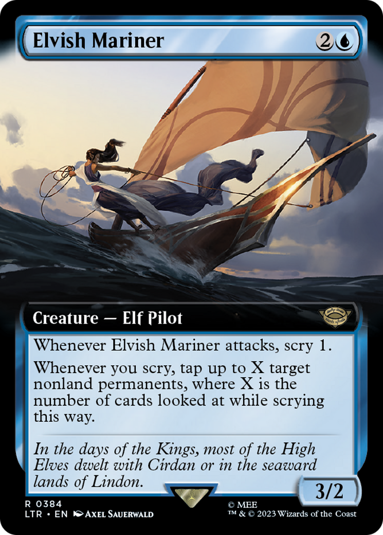 Elvish Mariner (Extended Art) (LTR-384) [The Lord of the Rings: Tales of Middle-earth]
