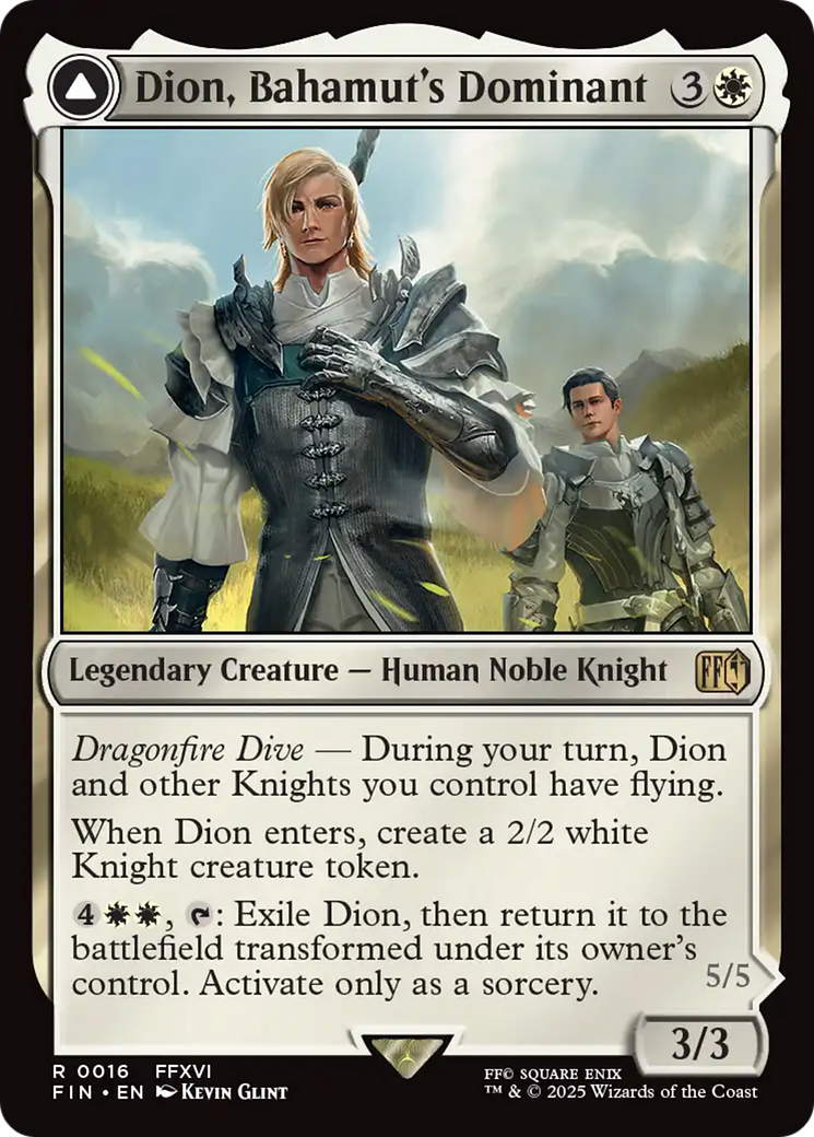 Dion, Bahamut's Dominant (FIN-016) [FINAL FANTASY] Foil