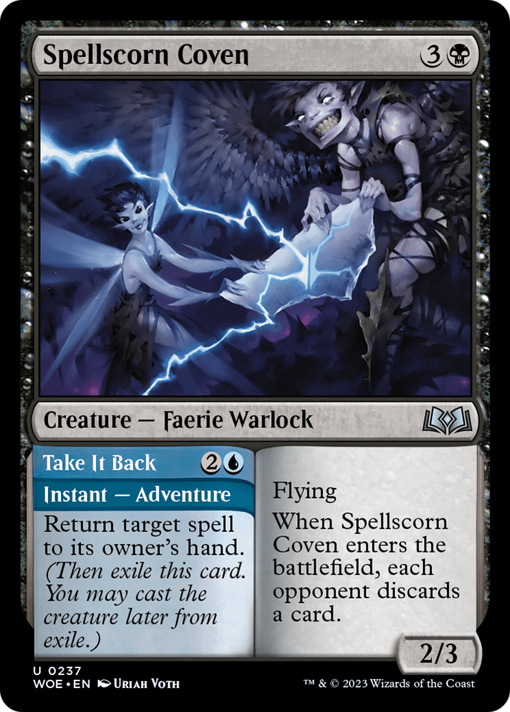 Spellscorn Coven // Take It Back (WOE-237) [Wilds of Eldraine] Foil