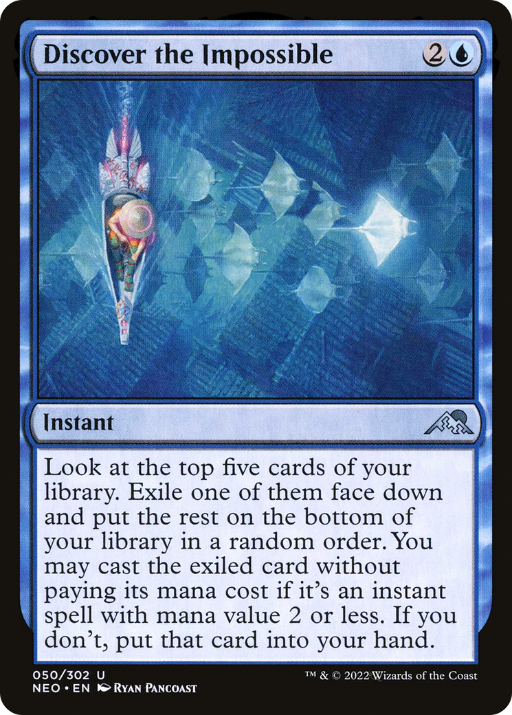 Discover the Impossible (NEO-050) [Kamigawa: Neon Dynasty] Foil