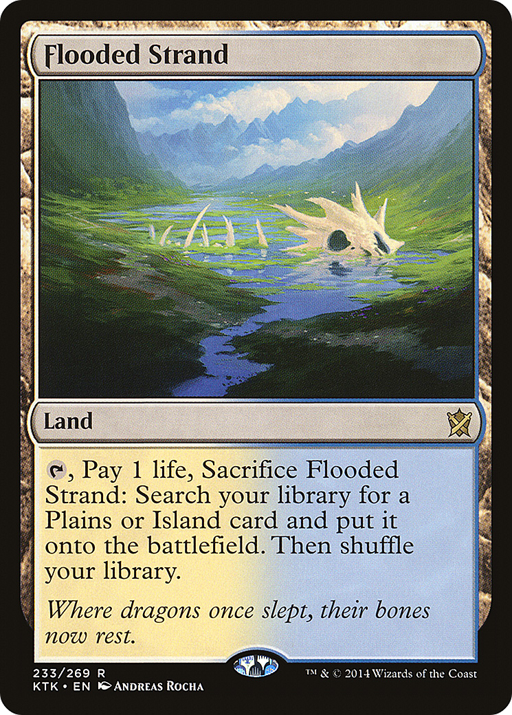 Flooded Strand (KTK-233) [Khans of Tarkir] Foil
