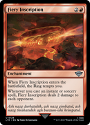 Fiery Inscription (LTR-126) [The Lord of the Rings: Tales of Middle-earth]