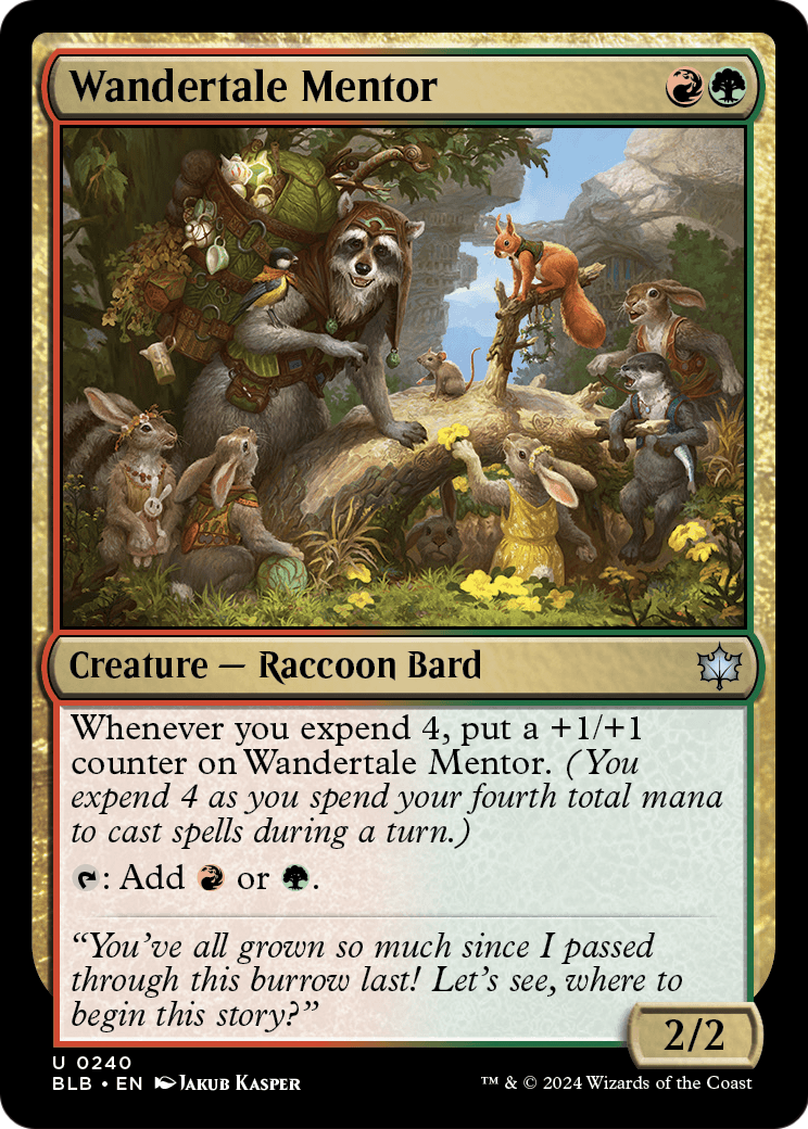 Wandertale Mentor (BLB-240) [Bloomburrow] Foil