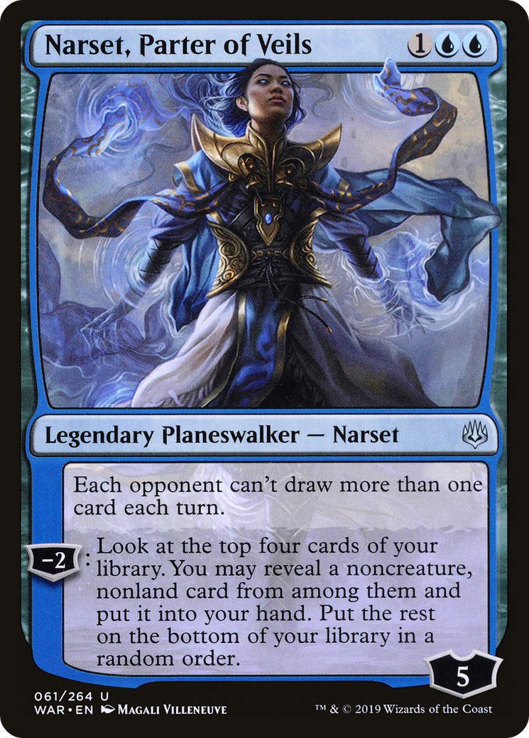 Narset, Parter of Veils (WAR-061) [War of the Spark] Foil