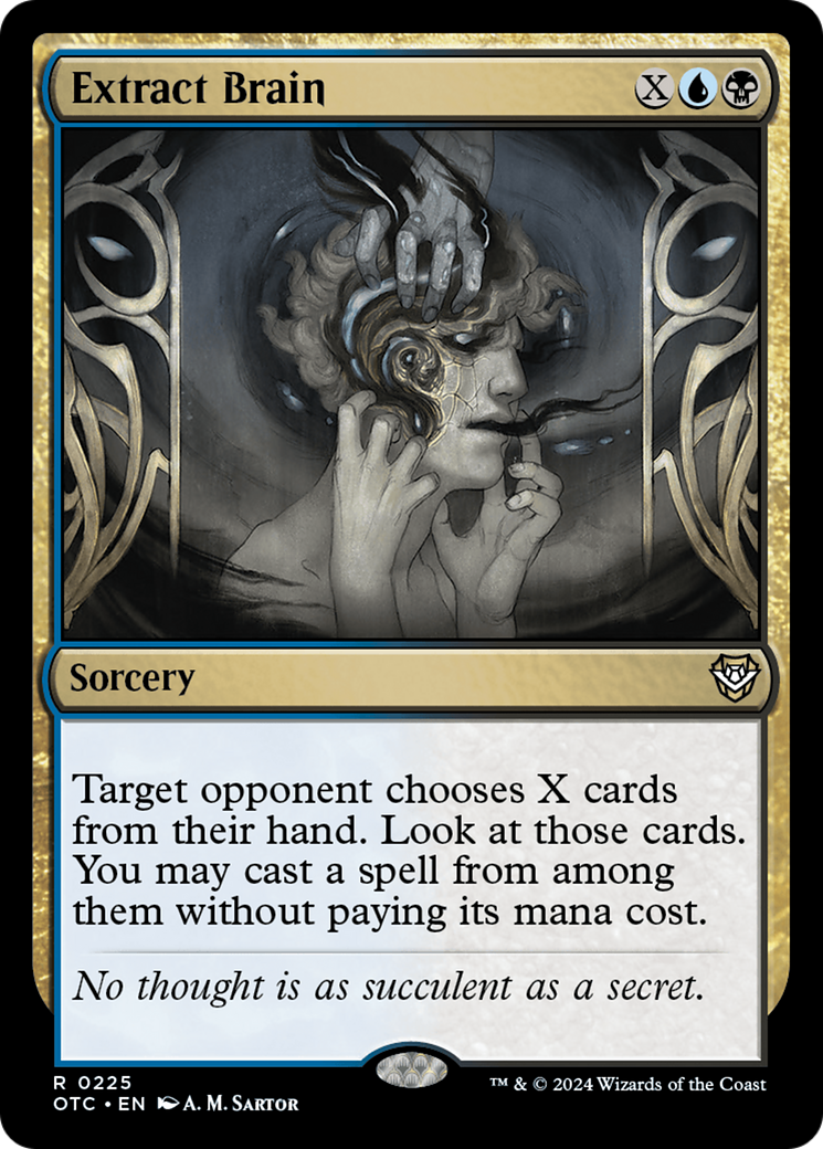 Extract Brain (OTC-225) [Outlaws of Thunder Junction Commander]
