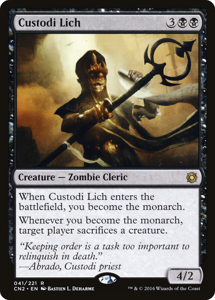 Custodi Lich (CN2-041) [Conspiracy: Take the Crown] Foil