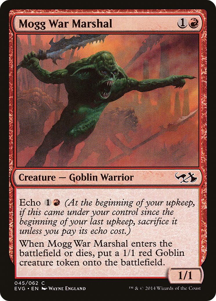 Mogg War Marshal (DD3-045) [Duel Decks Anthology: Elves vs. Goblins]
