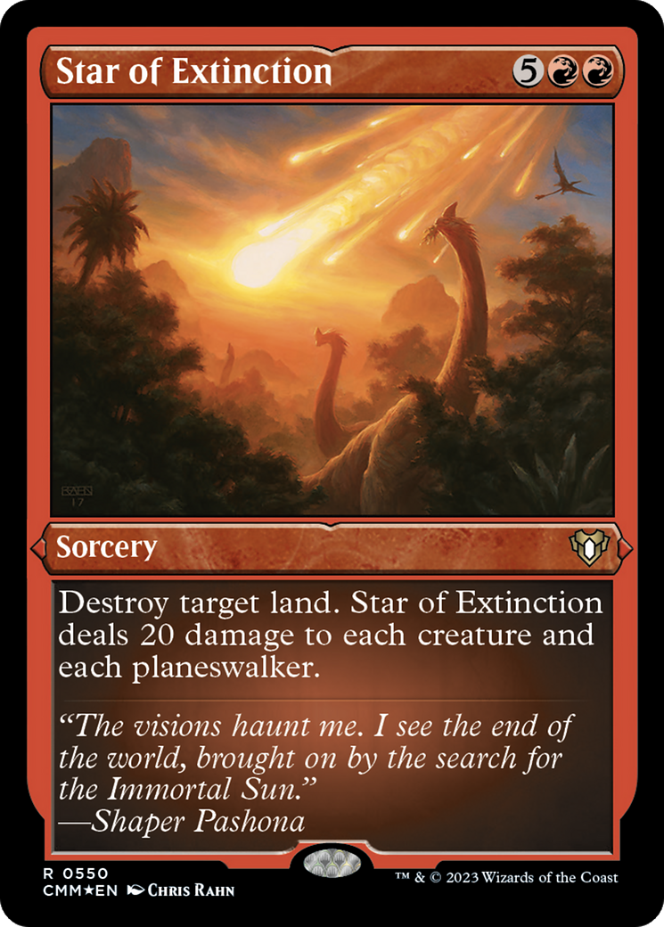 Star of Extinction (CMM-550) [Commander Masters] Etched Foil