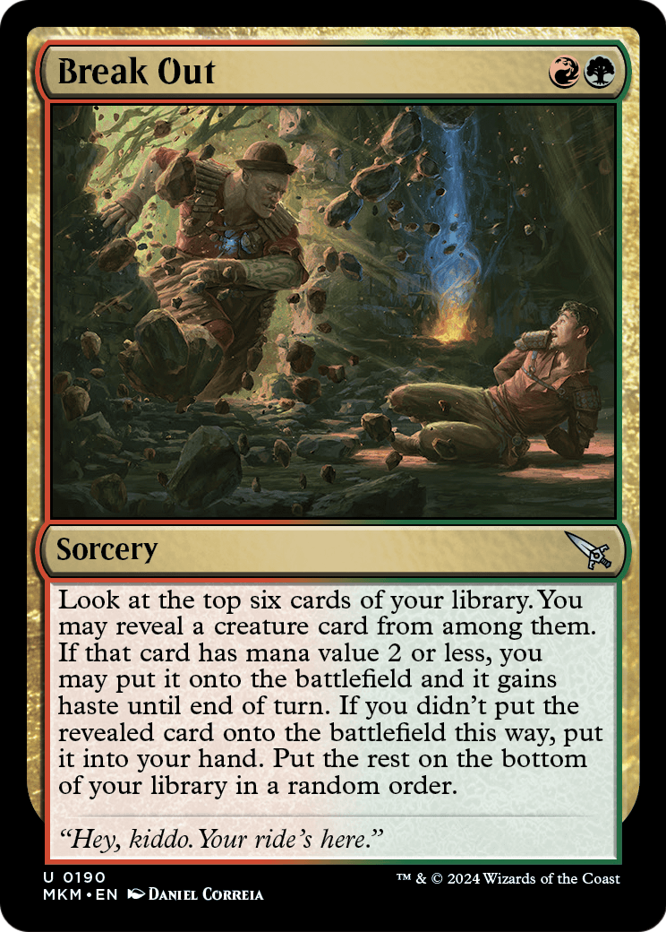 Break Out (a) (MKM-190) [Murders at Karlov Manor] Foil