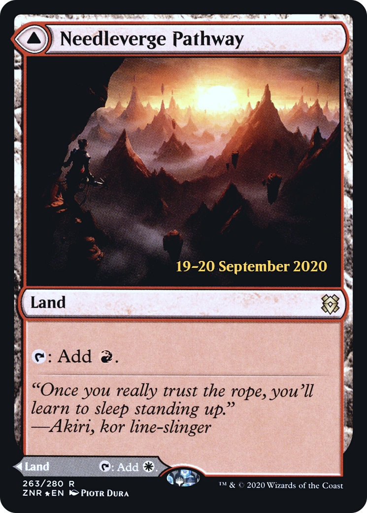 Needleverge Pathway (PRE-263S) [Zendikar Rising Promos] Foil