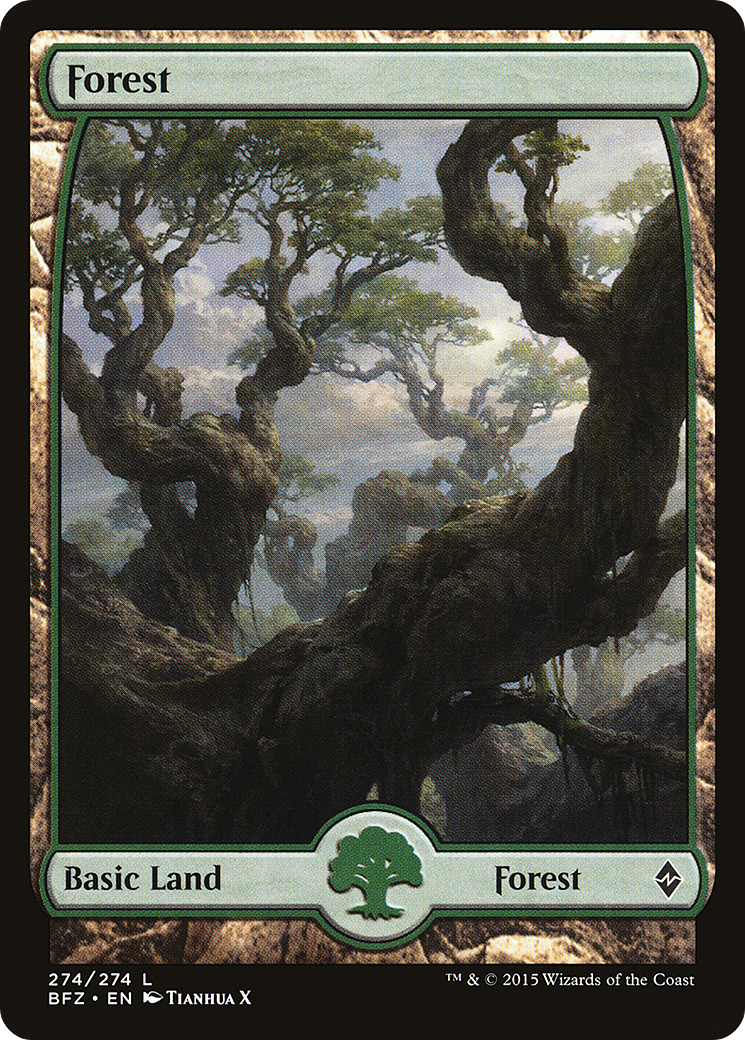 Forest (BFZ-274) [Battle for Zendikar] Foil