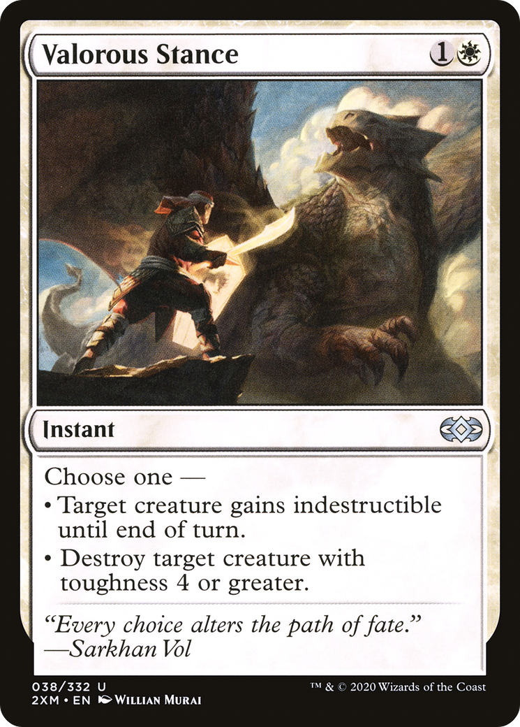 Valorous Stance (2XM-038) [Double Masters] Foil