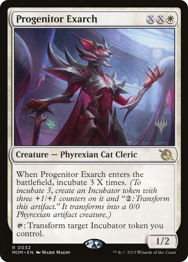Progenitor Exarch (PPMOM-32P) [March of the Machine Promos] Foil