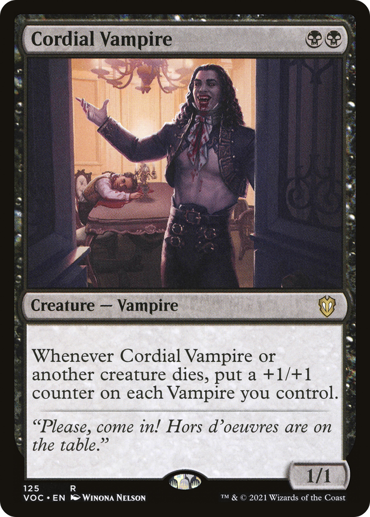 Cordial Vampire (VOC-125) [Crimson Vow Commander]