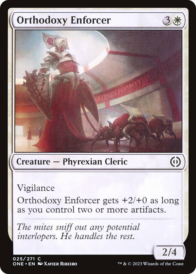 Orthodoxy Enforcer (ONE-025) [Phyrexia: All Will Be One] Foil