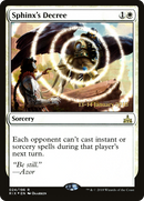 Sphinx's Decree (PRE-24S) [Rivals of Ixalan Promos] Foil