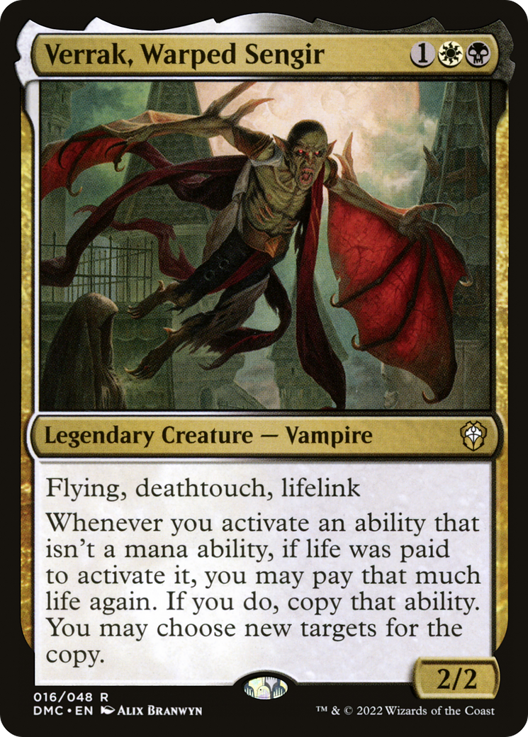 Verrak, Warped Sengir (DMC-016) [Dominaria United Commander]