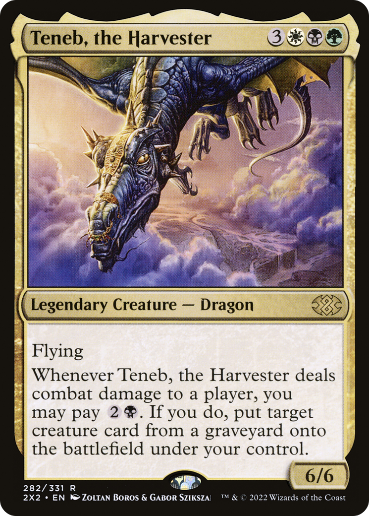 Teneb, the Harvester (2X2-282) [Double Masters 2022] Foil