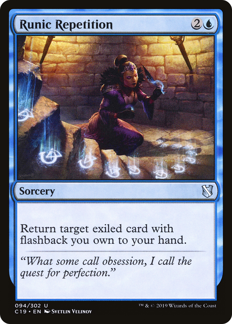 Runic Repetition (C19-094) [Commander 2019]