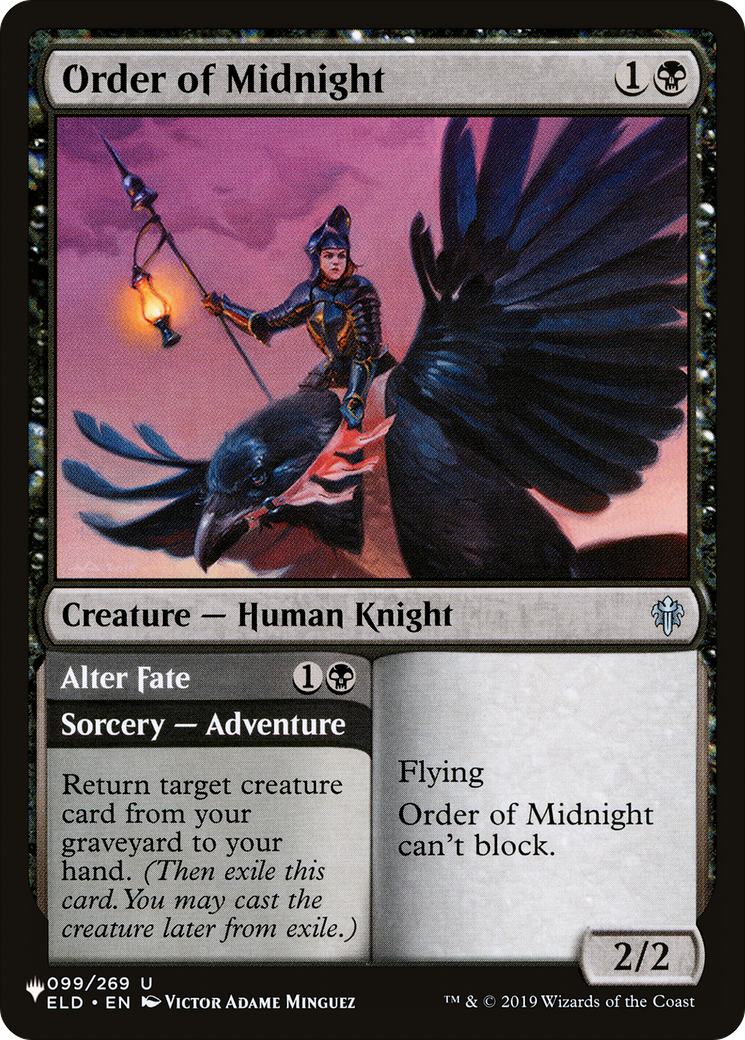 Order of Midnight // Alter Fate (LIST-ELD-99) [The List]