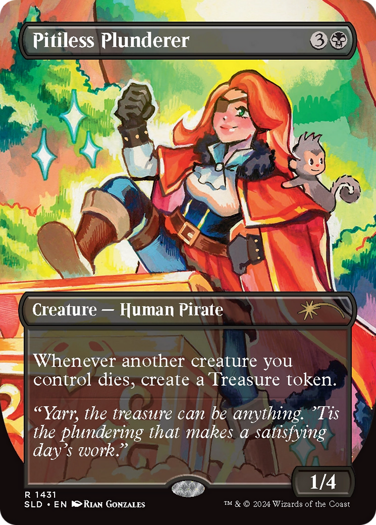 Pitiless Plunderer (SLD-1431) [Secret Lair Drop] (Borderless)