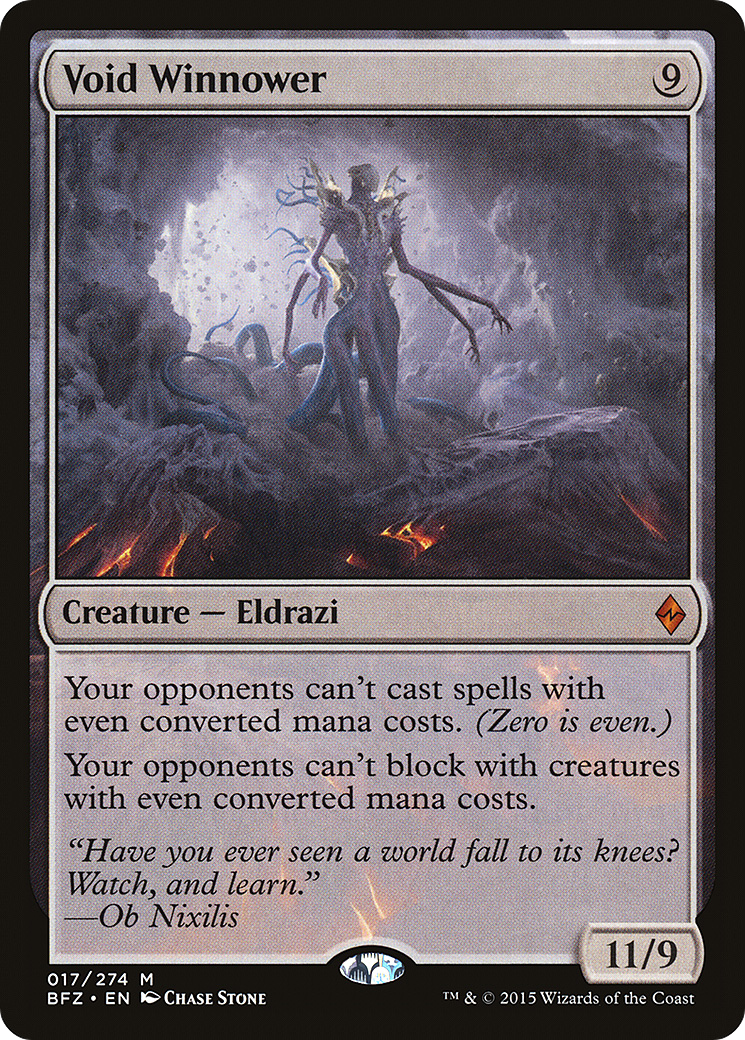 Void Winnower (BFZ-017) [Battle for Zendikar]