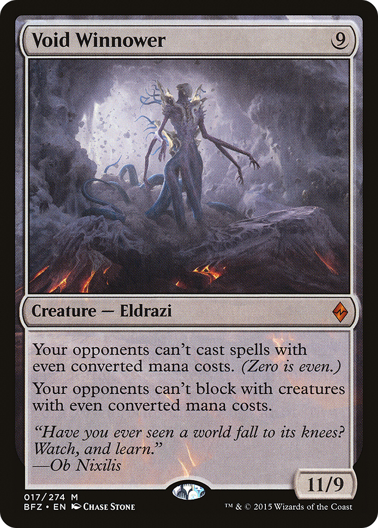 Void Winnower (BFZ-017) [Battle for Zendikar]
