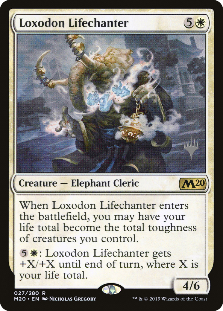 Loxodon Lifechanter (PPM20-27P) [Promo Pack: Core Set 2020 Promos]