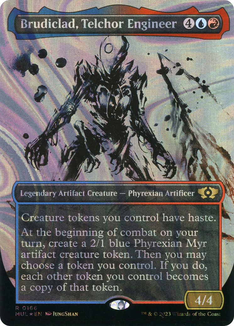 Brudiclad, Telchor Engineer (MUL-166) [Multiverse Legends]: (Showcase) (Borderless) Foil
