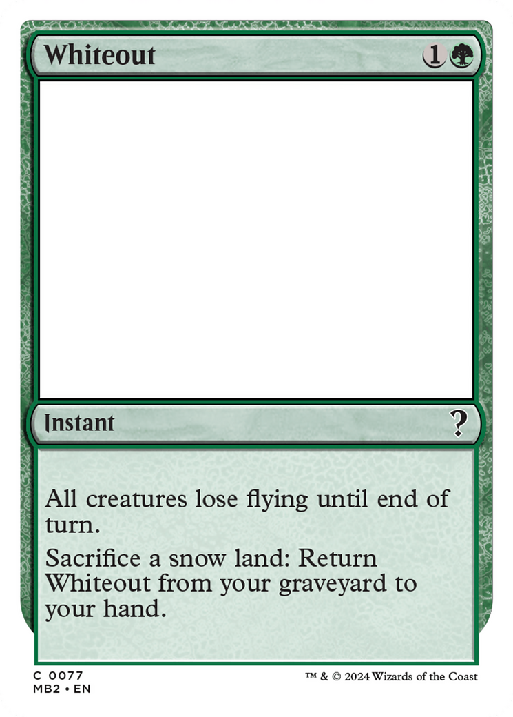 Whiteout (MB2-077) [Mystery Booster 2]