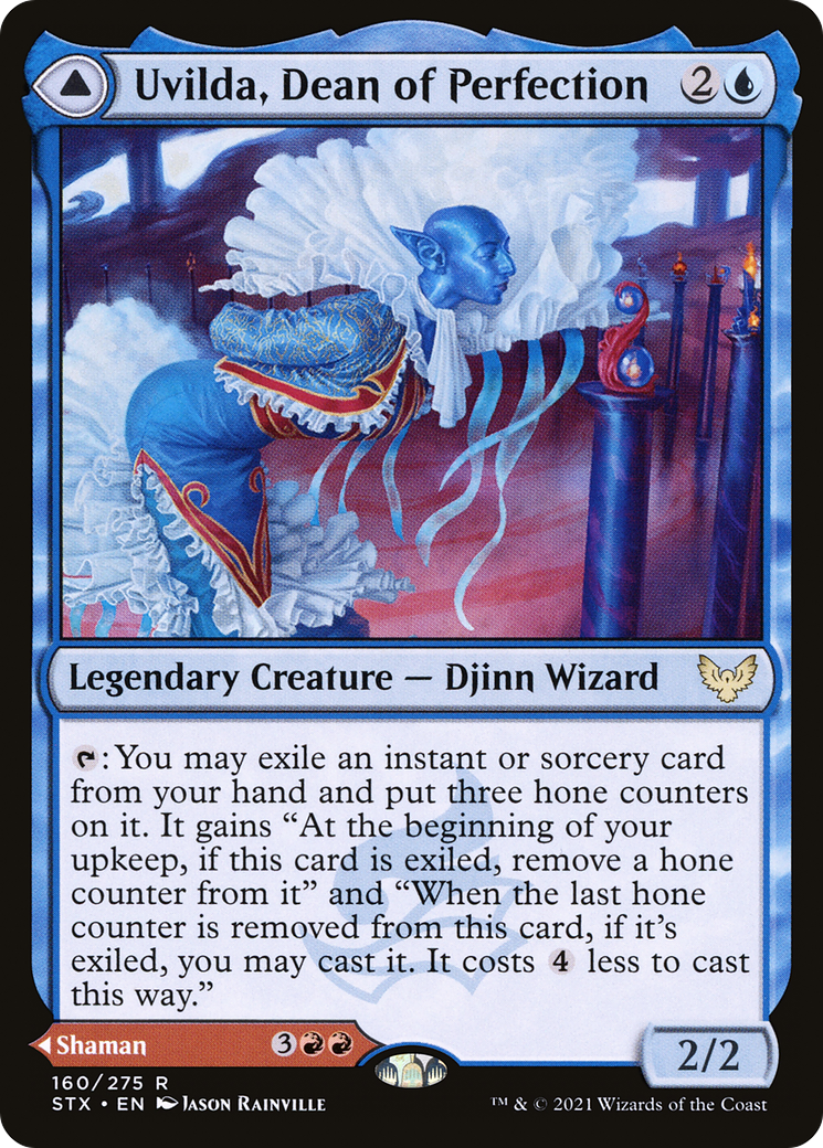 Uvilda, Dean of Perfection // Nassari, Dean of Expression (STX-160) [Strixhaven: School of Mages] Foil
