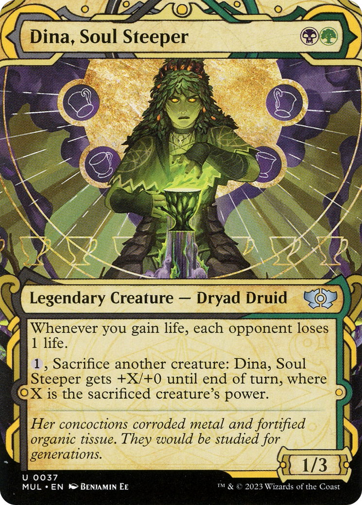 Dina, Soul Steeper (MUL-037) [Multiverse Legends]: (Showcase) (Borderless) Foil