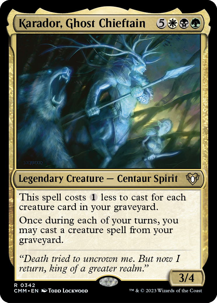 Karador, Ghost Chieftain (CMM-342) [Commander Masters]