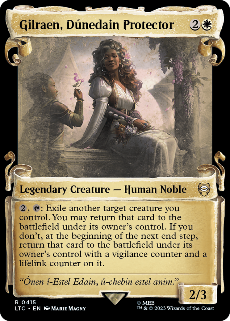 Gilraen, Dunedain Protector (Showcase Scrolls) (LTC-415) [Tales of Middle-earth Commander]
