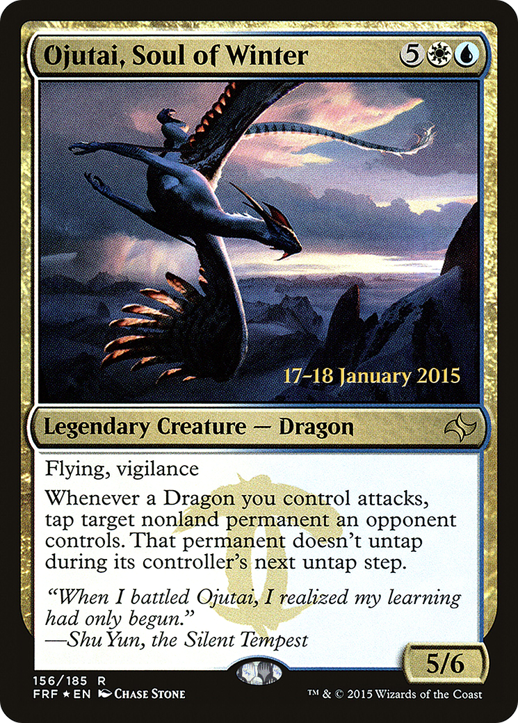 Ojutai, Soul of Winter (PRE-156S) [Fate Reforged Promos] Foil